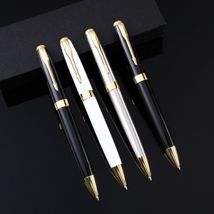 New Style Stainless Steel Luxury Ball Point Pen Import Business Metal Rotary Ball Pen