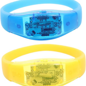 Custom Logo Led Wristbands Concerts Bar Nightclub Wedding Event LED Bracelet Light Up Wristband