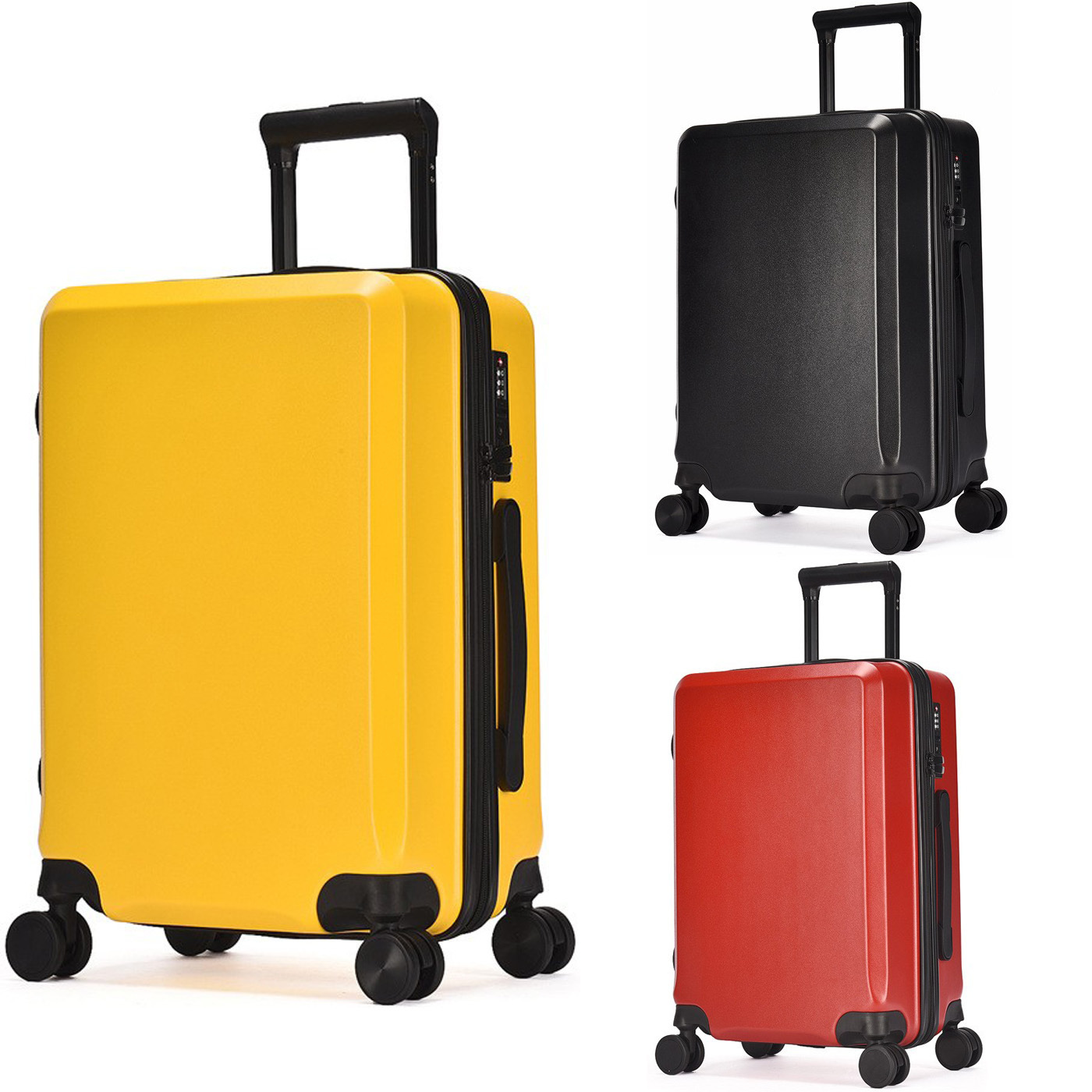 Carry On Trolley Rolling Luggage Large Travel Suitcase On Wheel TSA Lock Check-in Case