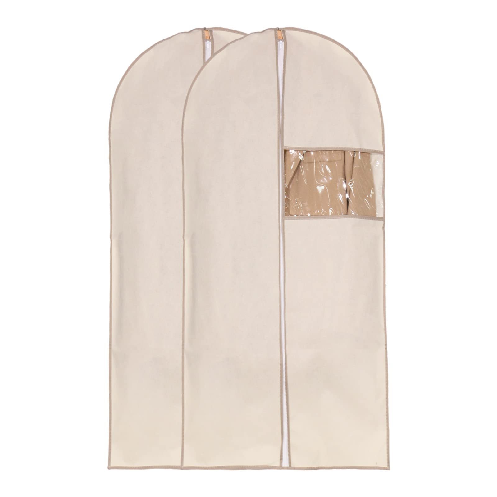 High-end luxury custom non woven garment bag breathable suit cover bag