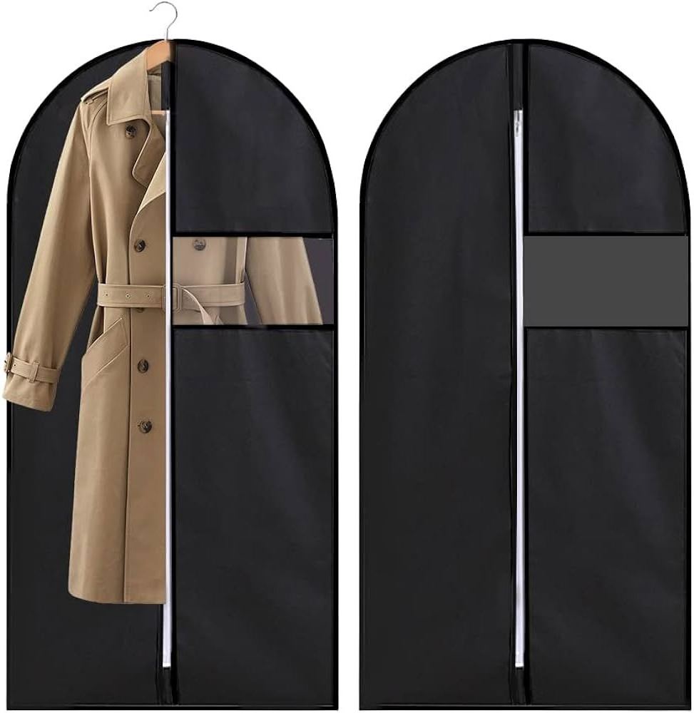 High-end luxury custom non woven garment bag breathable suit cover bag