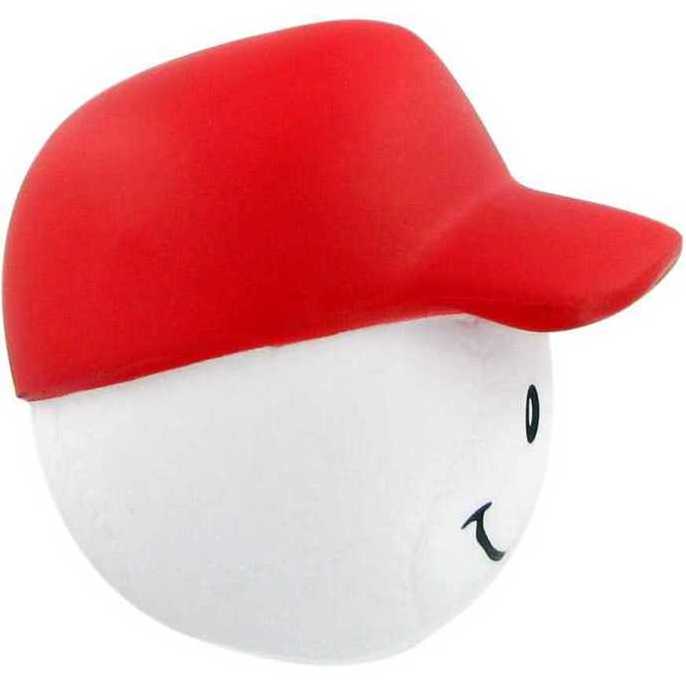 Advertising Baseball Mad Hat Pu Foam Anti Stress Ball Reliever Relief Toy