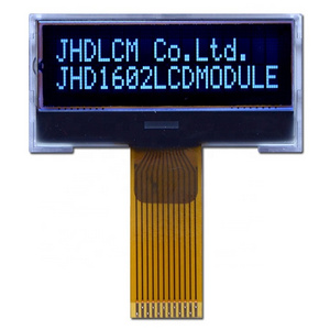 cog lcd module 16X2 JHD1602-G75BTW-BL