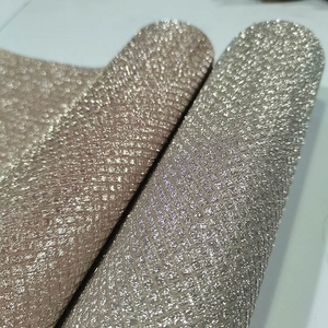 Sparkly Shiny Synthetic Vinyl Glitter Leather Sheets Chunky Faux Synthetic Glitter Print Fabric