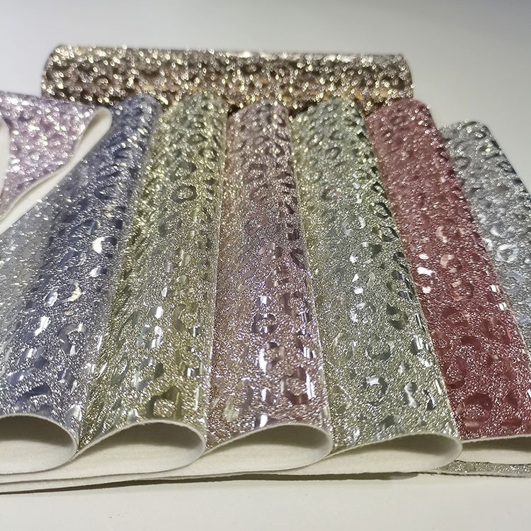 Electroplating water ripple Glitter PU leather cinderella fabric handbag bag shoes mobile phone case