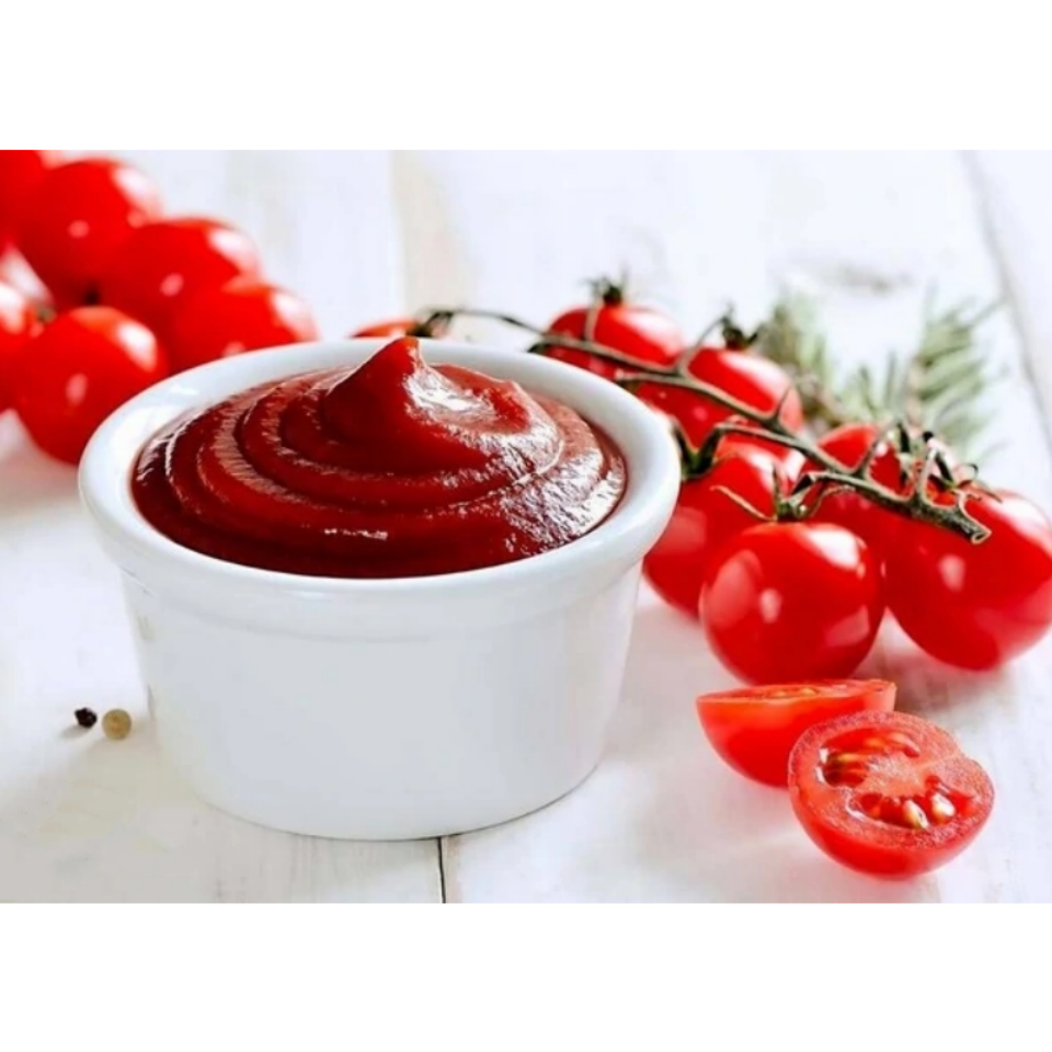 Manufacture Easy Open Aseptic Double Concentration 28-30% Brix Organic Canned Tomato Paste in Tin Cans Tomato Ketchup Restaurant