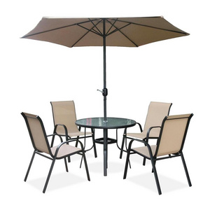 2022 Outdoor Cheap Wholesale Modern Leisure Metal Steel Stackable Terrace Hotel Dining Patio Garden Furniture