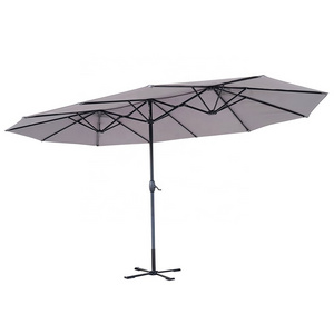 15 ft. Outdoor 3 Head Combined Double Sided Patio Garden Umbrellas Big Size