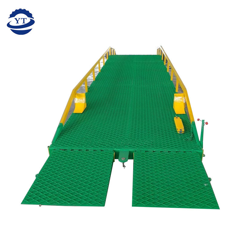 3t 5t  8t 10t China Supplier Container Loading Dock Leveler Hydraulic Mobile Dock Loading Ramp unloading yard ramp for forklift