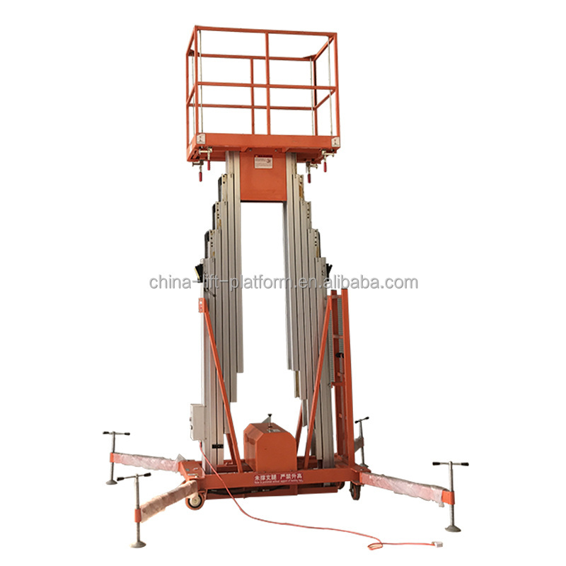 Mobile hydraulic aluminum alloy lift platform telescopic scaffolding