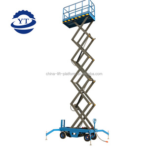 500kg 19ft 26ft 32ft 39ft mobile hydraulic scissor lift small mobile scissor lift with electric scaffolding