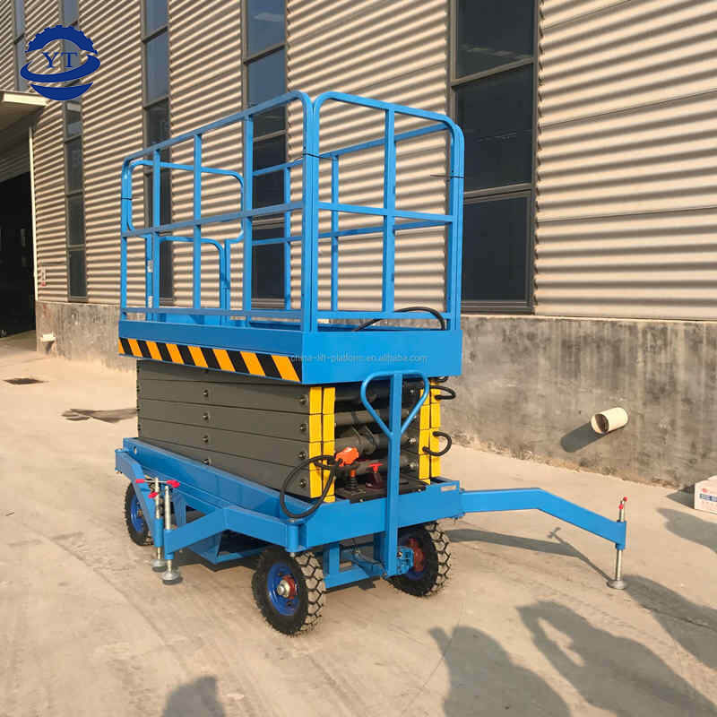 12m 14m 16m electric scissor lift table aerial work platform mobile window cleaning lift