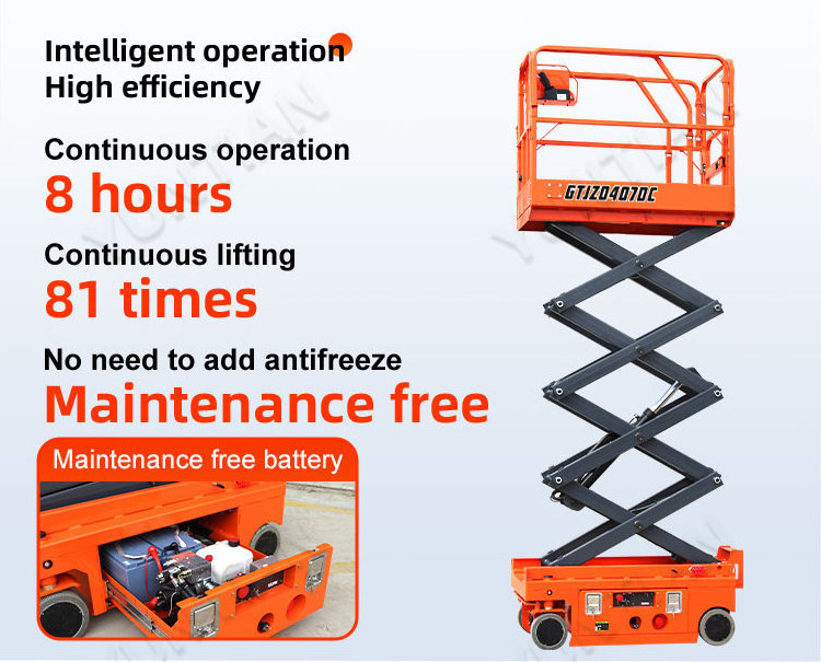 Hot Sale mini Self-propelled Electric Scissor Lift Platform Hydraulic Mobile Scissor Lift Table Manual Lift platform