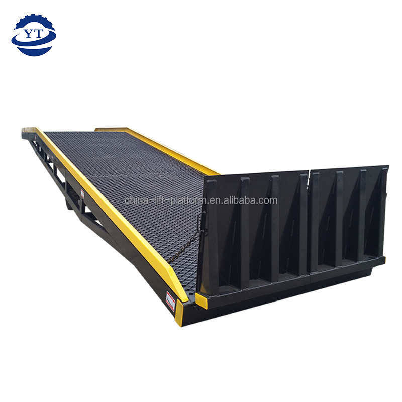 3t 5t  8t 10t China Supplier Container Loading Dock Leveler Hydraulic Mobile Dock Loading Ramp unloading yard ramp for forklift