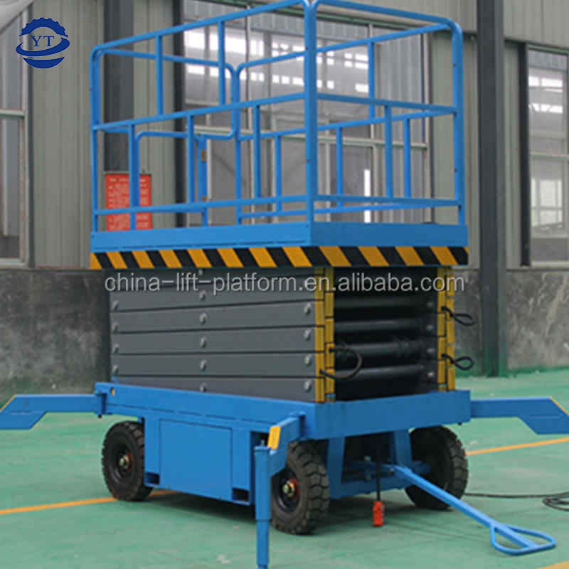 High Quality  Scissor Lift Electric Scaffold Automatic Foldable Mobile Indoor Stationary Use