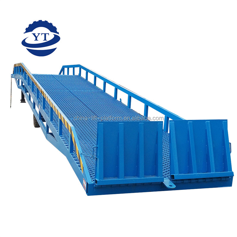 12ton Portable mobile bridge yard ramp shipping container loading dock ramp