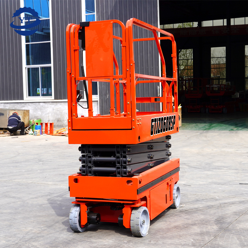 Hot Sale mini Self-propelled Electric Scissor Lift Platform Hydraulic Mobile Scissor Lift Table Manual Lift platform