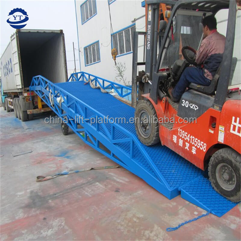 12ton Portable mobile bridge yard ramp shipping container loading dock ramp