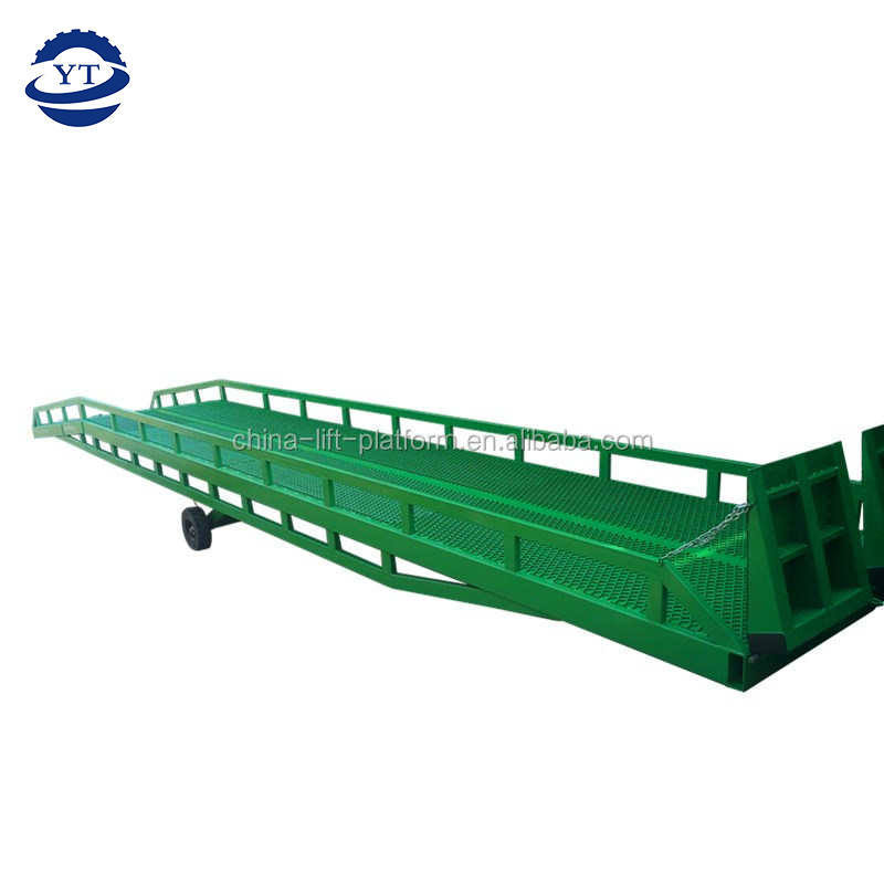 3t 5t  8t 10t China Supplier Container Loading Dock Leveler Hydraulic Mobile Dock Loading Ramp unloading yard ramp for forklift