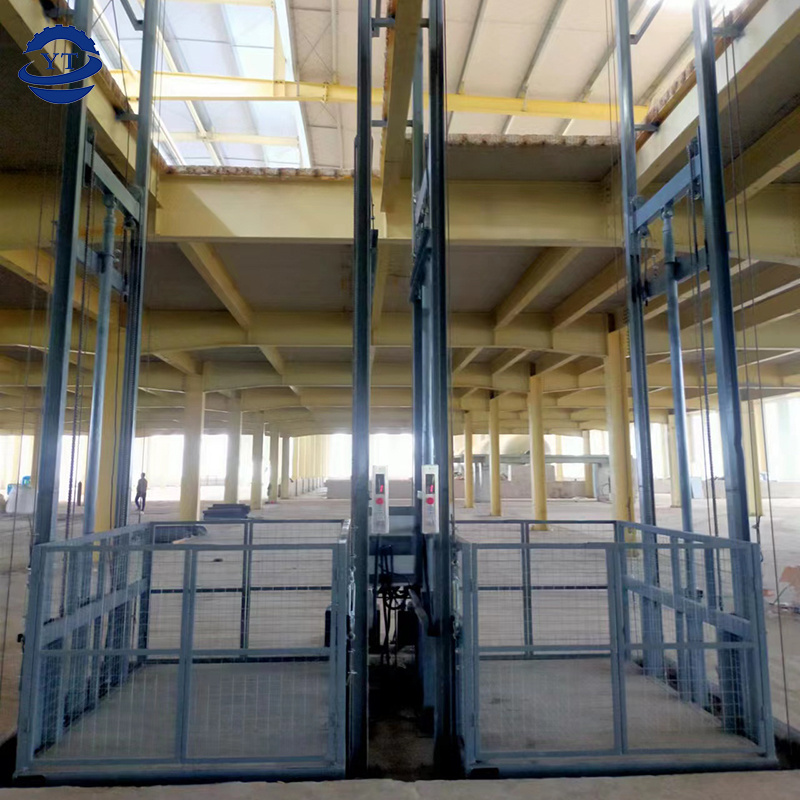 high quality inside cargo lift elevator fixed warehouse stair goods lift price