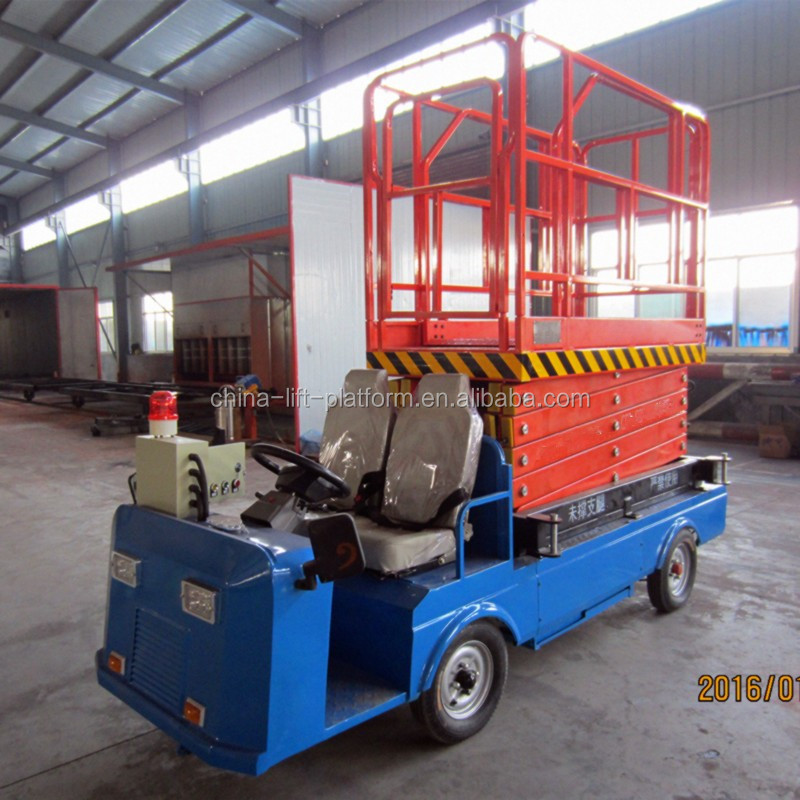 Hydraulic electric lift table/ truck mounted scissor lift table for maintenance