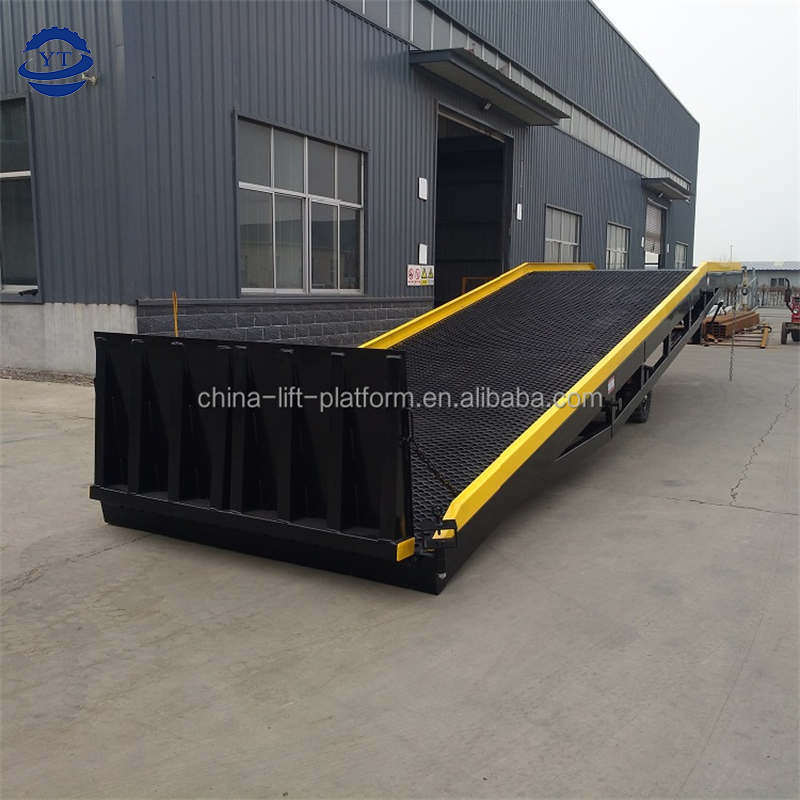 10ton 12ton Hydraulic mobile container unloading ramp platform for truck loading