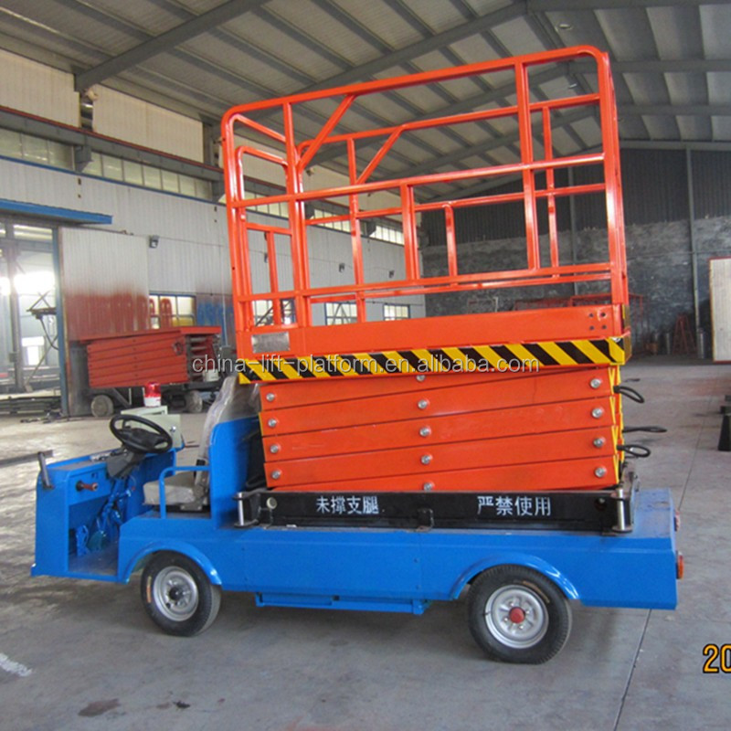 Hydraulic electric lift table/ truck mounted scissor lift table for maintenance