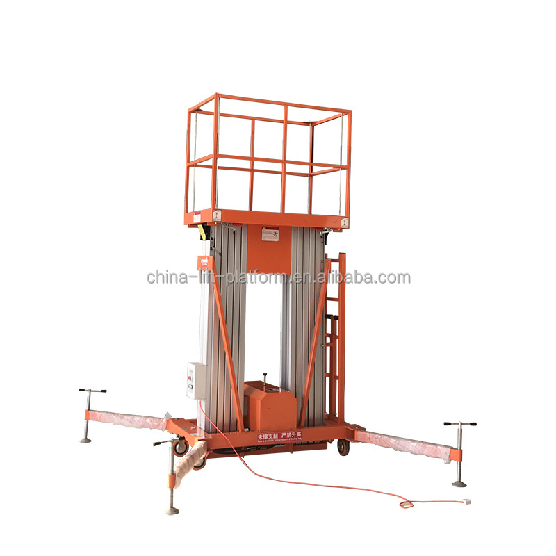 Mobile hydraulic aluminum alloy lift platform telescopic scaffolding