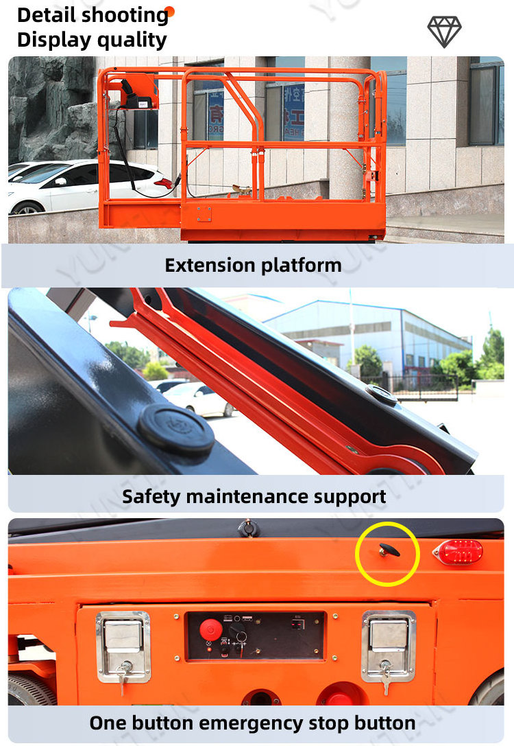 Hot Sale mini Self-propelled Electric Scissor Lift Platform Hydraulic Mobile Scissor Lift Table Manual Lift platform