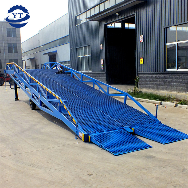 12ton Portable mobile bridge yard ramp shipping container loading dock ramp