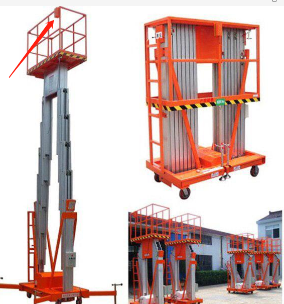 Mobile hydraulic aluminum alloy lift platform telescopic scaffolding