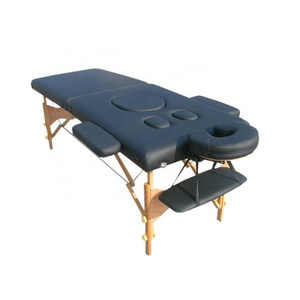 Modern style suitable fo pregnant leather wooden spa facial bed massage tables for sale