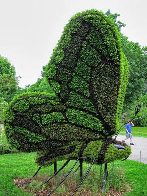 ARTIFICIAL TOPIARY ANIMAL grass butterfly simulated topiary garden decorative product for customize