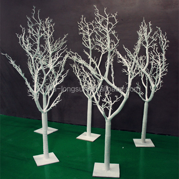 LSD-1224550 Factory hot sale 12ft artificial plastic dry tree for decoration with white decorative dry tree branches