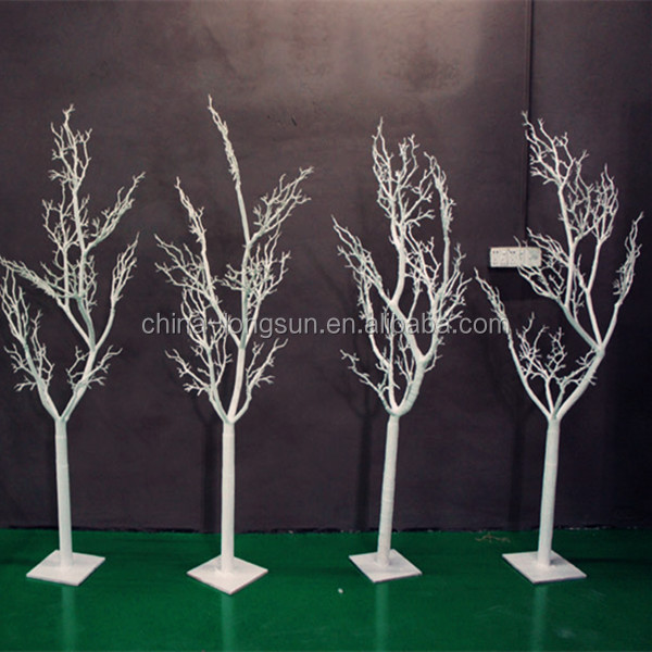 LSD-1224550 Factory hot sale 12ft artificial plastic dry tree for decoration with white decorative dry tree branches