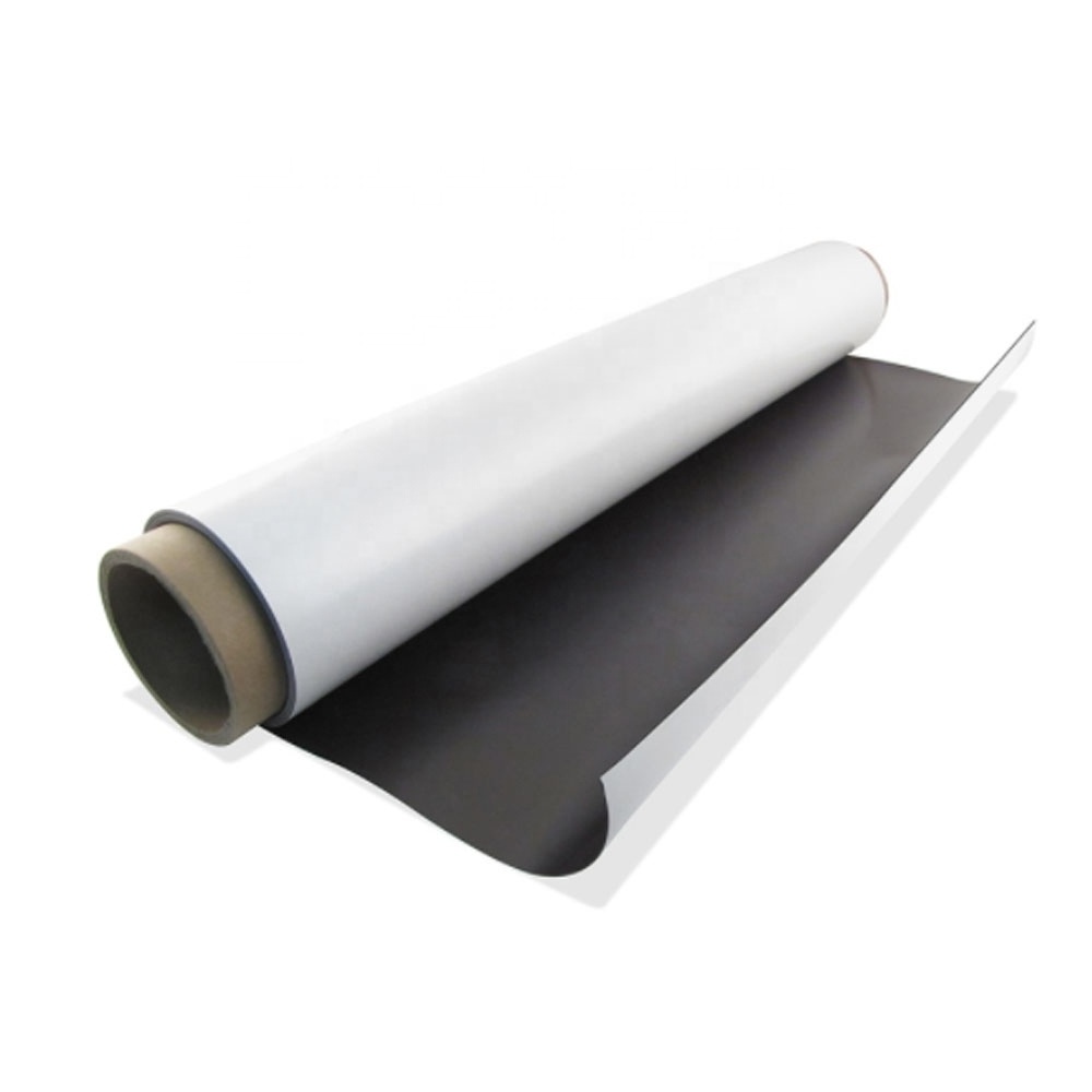 customized flexible magnetic sheets roll rubber magnet  with adhesive