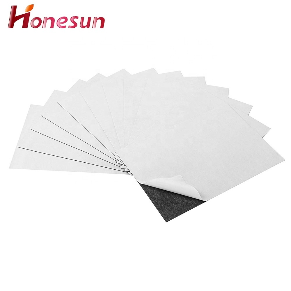 customized flexible magnetic sheets roll rubber magnet  with adhesive