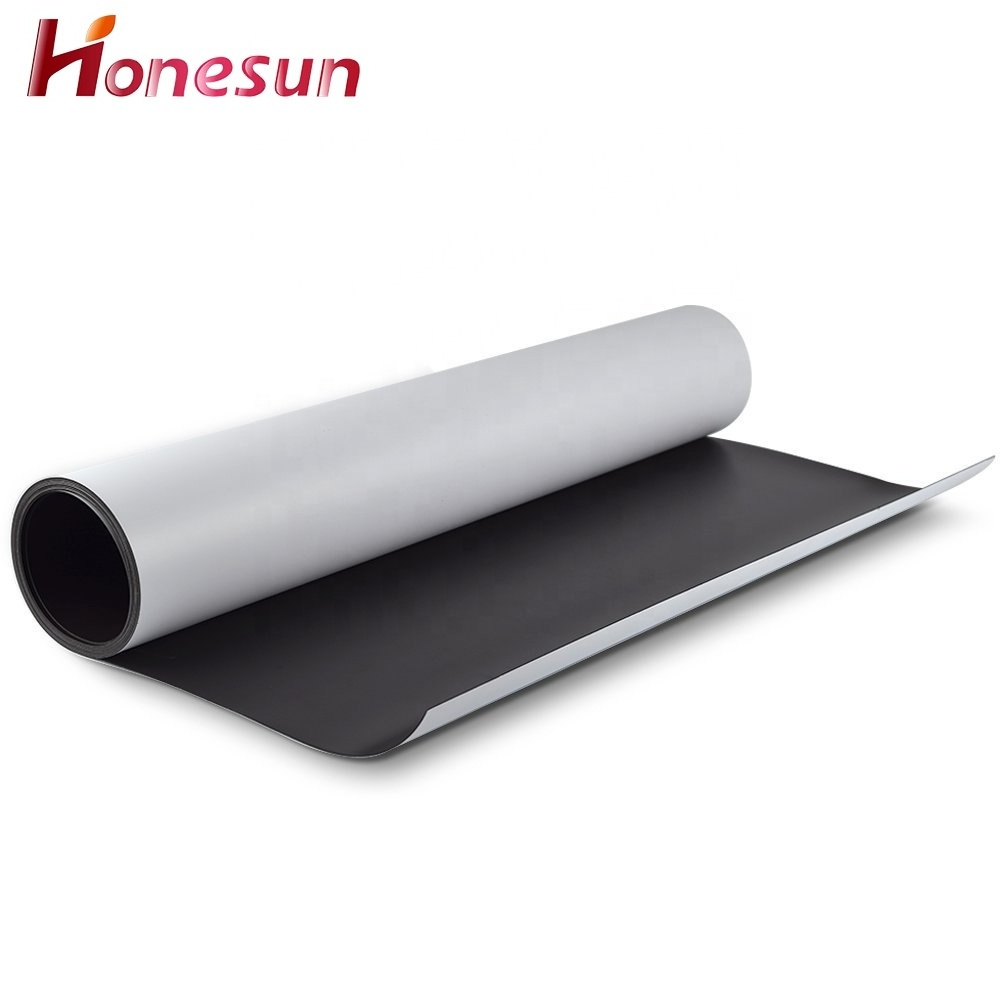 customized flexible magnetic sheets roll rubber magnet  with adhesive