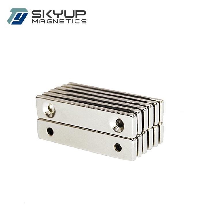 N42eh Strong Rare earth neodymium countersunk block magnet with hole