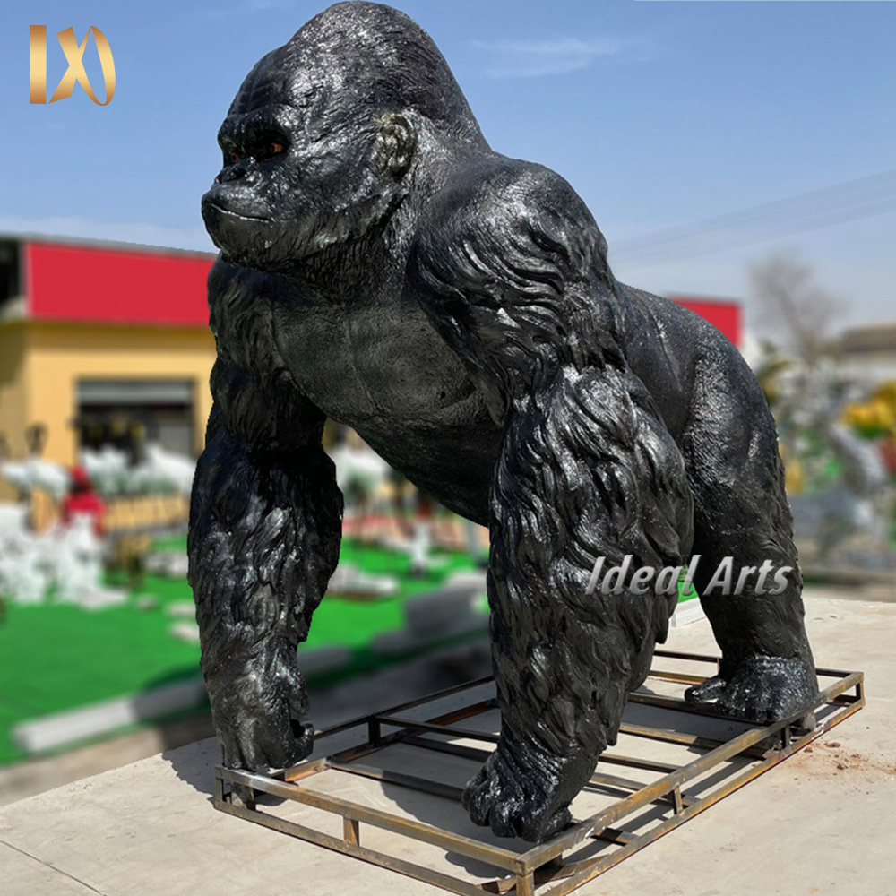 Ideal Arts Outdoor decoration fiberglass resin animal life size bear statues