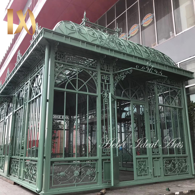 Ideal Arts contemporary winter garden iron wrought iron gazebo for sell