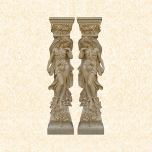 Stone carving marble house gate pillar designs for sale