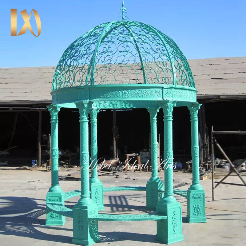 Ideal Arts Best Sellers outdoor garden metal gazebo sunshade bbq metal garden gazebo