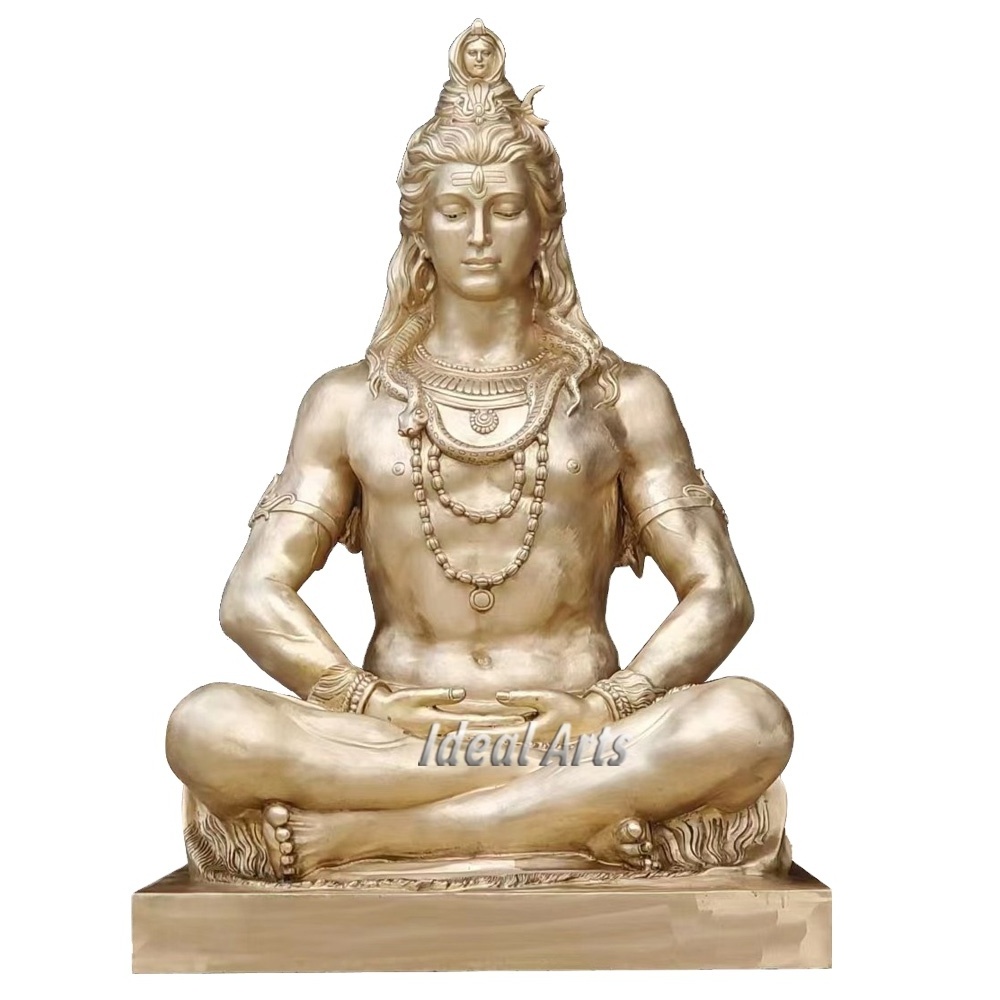 outdoor large metal brass bronze Buddha Lord Shiva hindu god statue for garden home decor