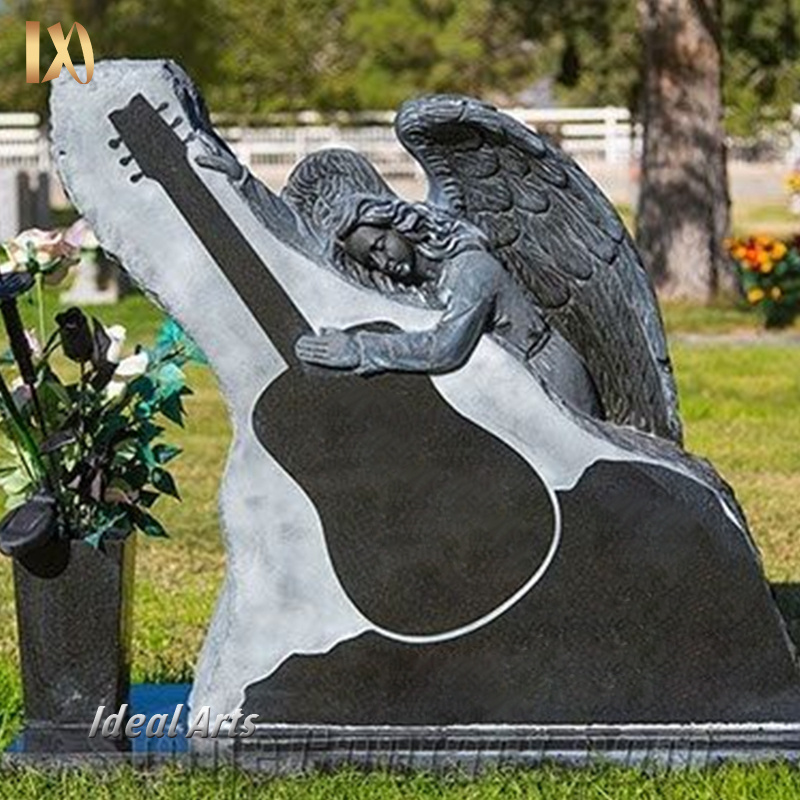 Ideal Arts cheap unique headstones cemetery guitar headstone for cemetery designs