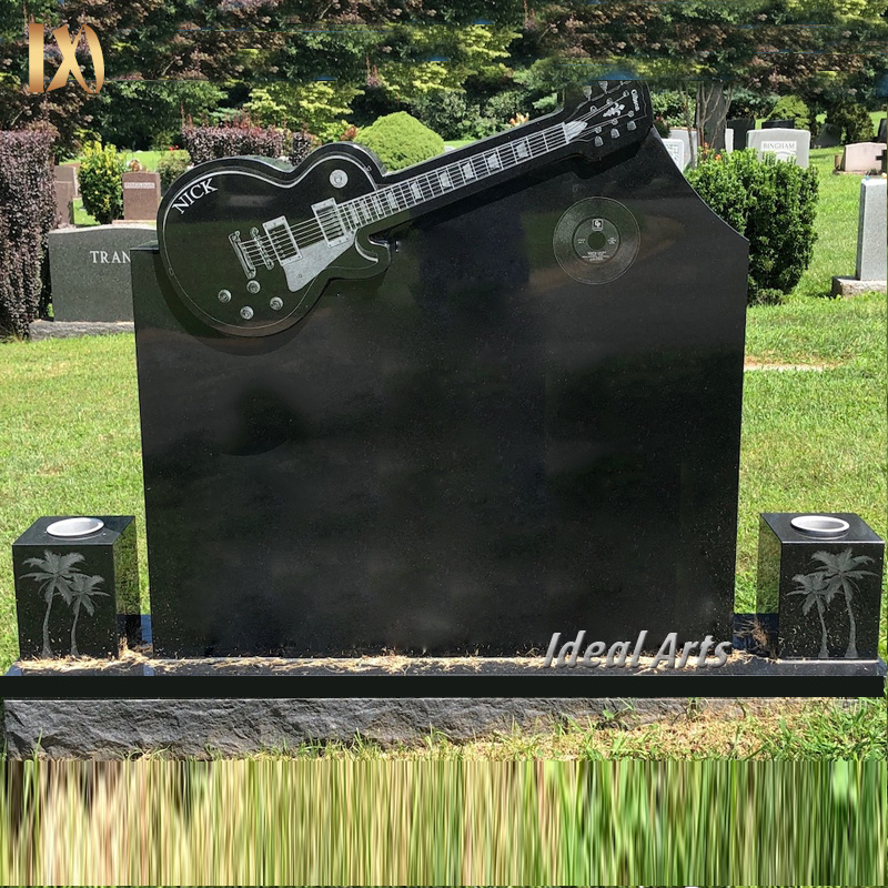 Ideal Arts cheap unique headstones cemetery guitar headstone for cemetery designs