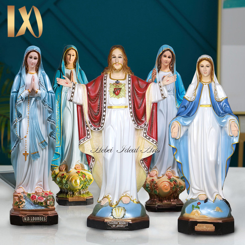 Ideal Arts catholic jesus white virgin mary statue religious catholic statues wholesale