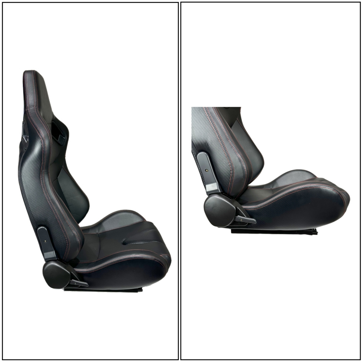 Universal Adjustable Front And Back With Black PVC Modified Car Seats Racing Seat