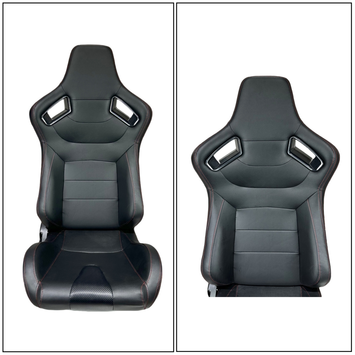 Universal Adjustable Front And Back With Black PVC Modified Car Seats Racing Seat