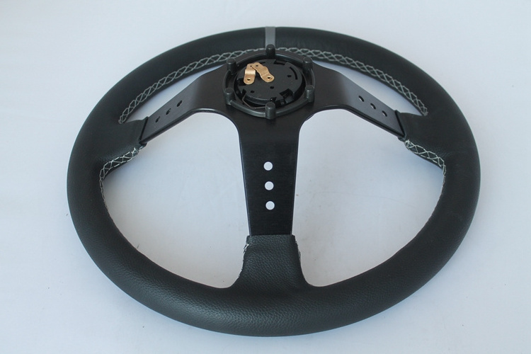 TRAPLY Customized Color Leather Steering Wheel Racing For Racing Simulator Ps4